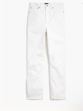 J. Crew. 34T, Stovepipe Stretch Jeans in White